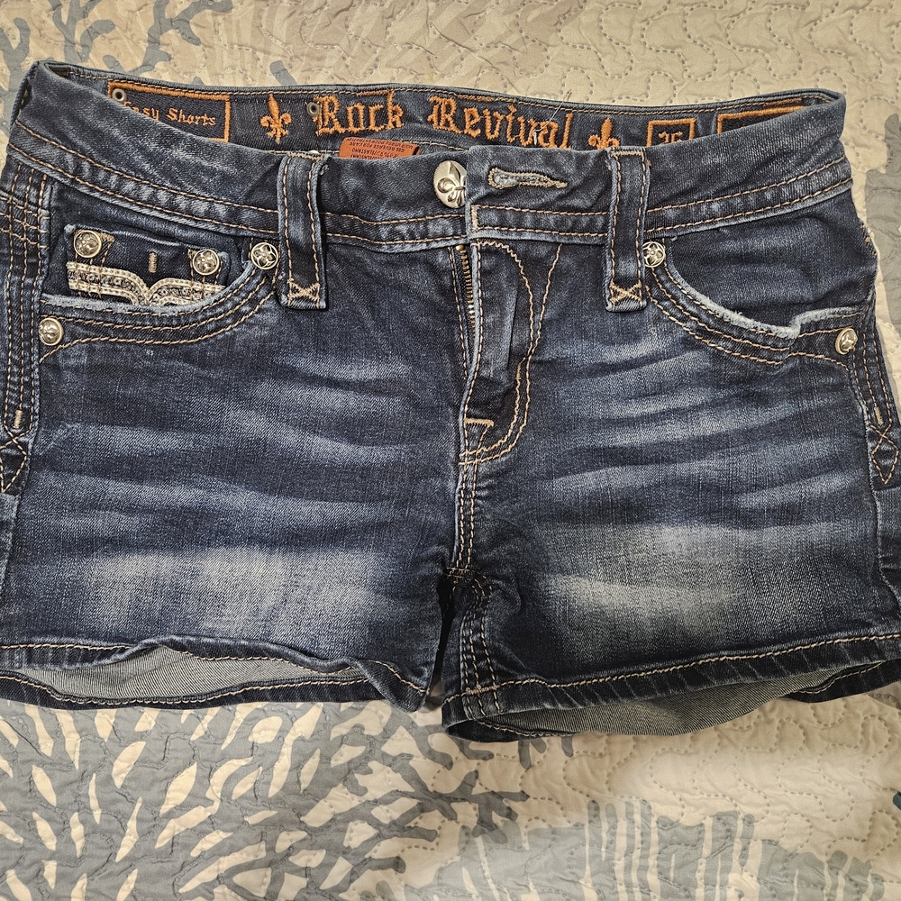 Rock Revival Women's Blue Jeans - Picture 2 of 6